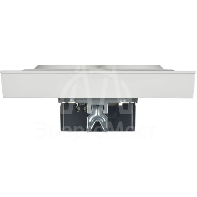 Розетка 2-м СП BRITE РСПл12-3-БрАБ 16А в сборе с заземл. без защ. шторок плоская арктич. бел. IEK BR-R27-16-K91-F