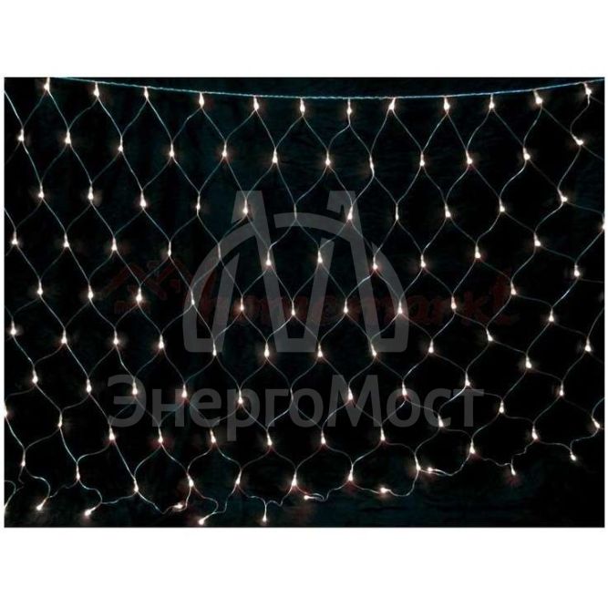 Гирлянда-сетка NTLD144-W-E 1.5х1м 144 светодиода с доп. подключ. до 3 модулей IP20 бел. SHLights 4610003328665