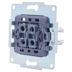 Механизм выключателя 2-кл. с индик. СП VESNA бел. LEZARD 742-0288-112