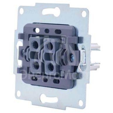 Механизм выключателя 2-кл. с индик. СП VESNA бел. LEZARD 742-0288-112