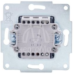 Механизм выключателя 2-кл. с индик. СП VESNA бел. LEZARD 742-0288-112