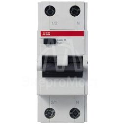 Выключатель авт. диф. тока 2п С 16А 30мА 4.5кА тип AC Basic M BMR415C16 ABB 2CSR645041R1164