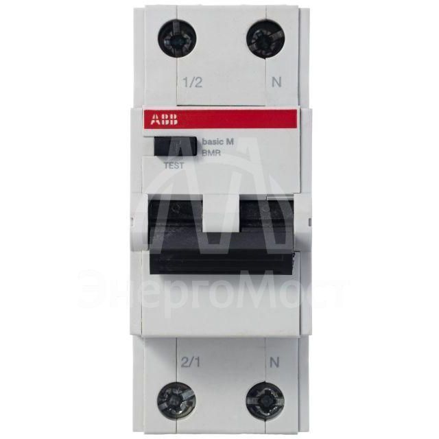 Выключатель авт. диф. тока 2п С 16А 30мА 4.5кА тип AC Basic M BMR415C16 ABB 2CSR645041R1164
