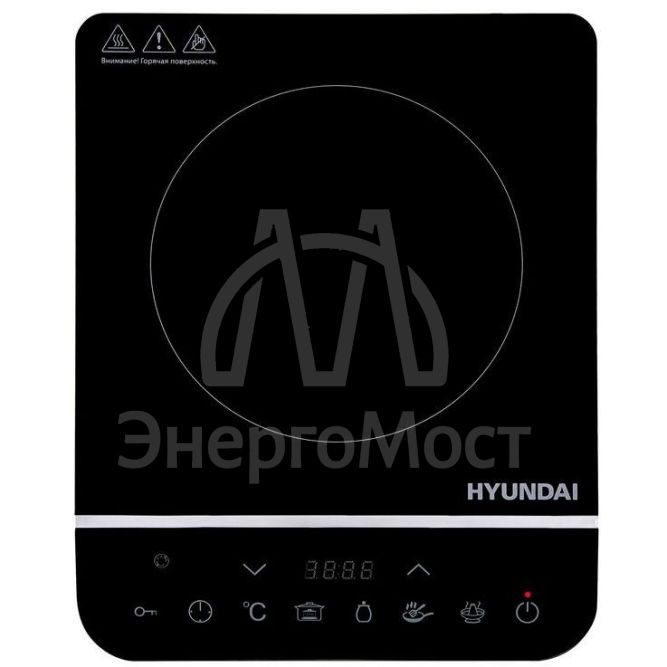 Плита индукционная HYC-0104 (настольная) черн. стеклокерамика HYUNDAI 1358598