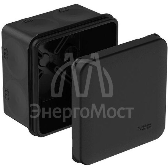 Коробка распределительная MultiBox IP66 70х70х42 DIY (со стикером) черн. SE IMT352961