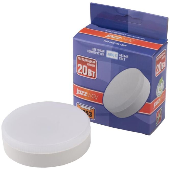Лампа светодиодная PLED-GX53 20Вт 4000К нейтр. бел. GX53 JazzWay 5065314