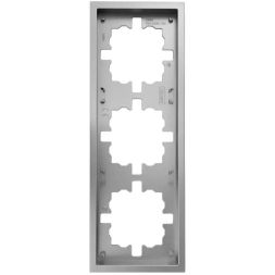 Рамка 3-мест. горизонт. ZIMA сер. матов. LEZARD 704-7400-148