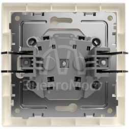 Розетка 1-м СП Pixel 16А IP20 без заземл. в сборе беж. TOKOV ELECTRIC TKE-PX-R1F-C02