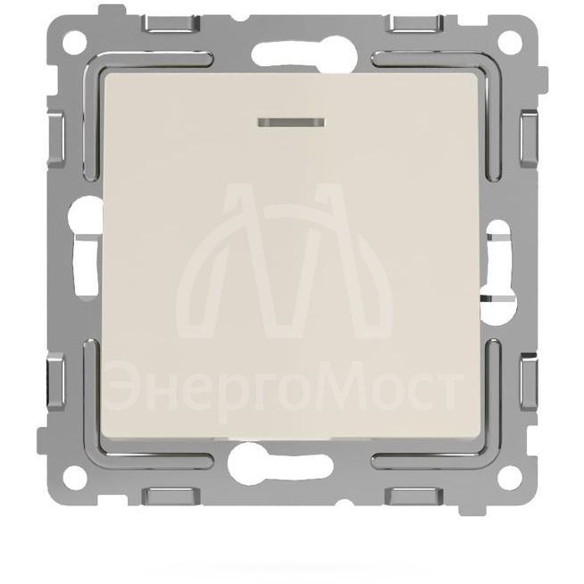 Выключатель 1-кл. СП Pixel 10А IP20 с индикатором механизм беж. TOKOV ELECTRIC TKE-PX-V1I-C02