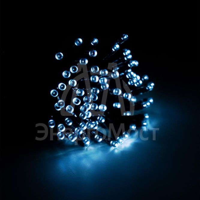 Светильник светодиодный SLR-G01-100W садовый; гирлянда 100 бел. LED солнечная батарея ФАZА 5027305