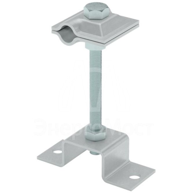 Соединитель универсальный USMO-H65-5-10 TD H=65мм на мостовой опоре для прутка d5-10мм термодиффузион. цинк. КМ MA0554