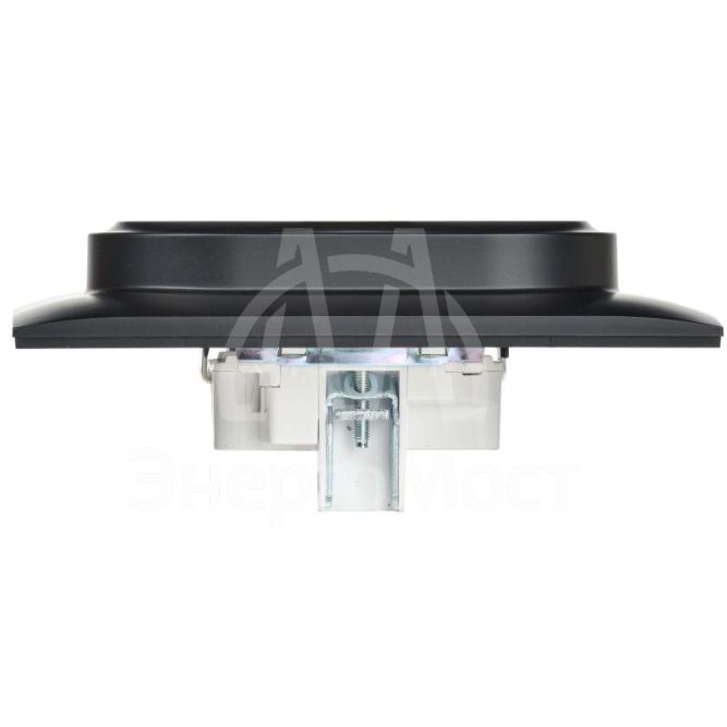 Розетка 2-м SKANDY 16А с заземл. без защ. шторок в сборе SK-R08Bl черн. IEK SK-R21-16-K02-F