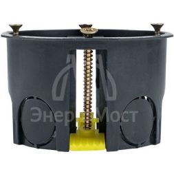 Коробка установочная КМП-020-011 для полых стен 68х45 полипропилен пласт. лапки IP30 черн. EKF plc-kmp-020-011