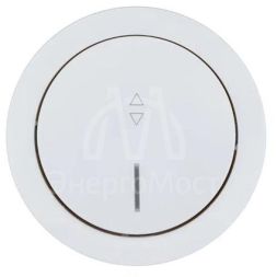 Выключатель проходной 1-кл. СП OSEN 10А IP20 с подсветкой механизм бел. LEZARD 743-0288-114