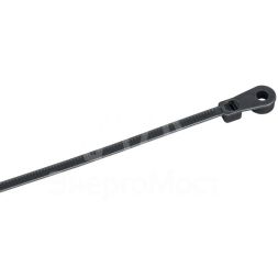 Хомут 3.6х150мм P6.6 с винтовым креплением черн. (уп.100шт) IEK UHH12-D036-150-100-K02