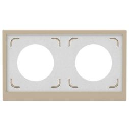 Рамка 2-м KANT IP44 ванильн. марципан DKC 7015944