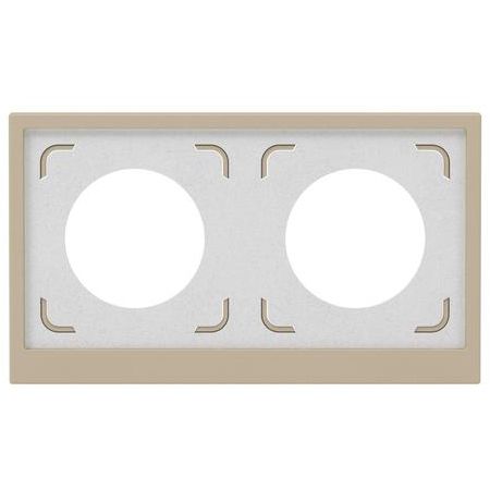 Рамка 2-м KANT IP44 ванильн. марципан DKC 7015944