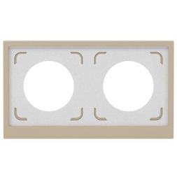 Рамка 2-м KANT IP44 ванильн. марципан DKC 7015944