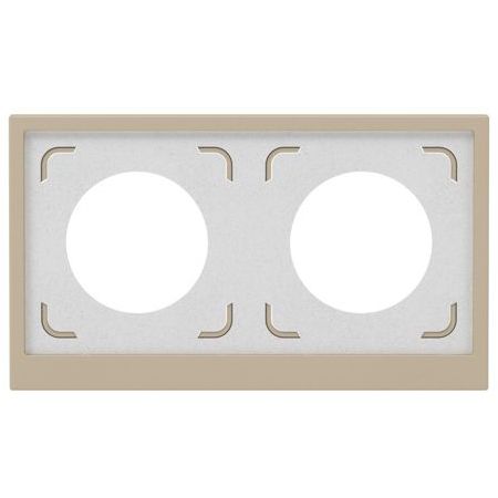 Рамка 2-м KANT IP44 ванильн. марципан DKC 7015944