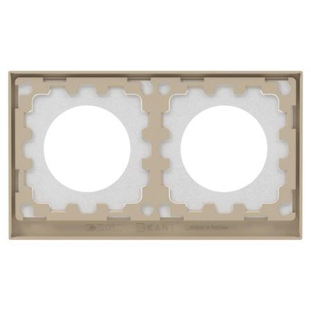 Рамка 2-м KANT IP44 ванильн. марципан DKC 7015944