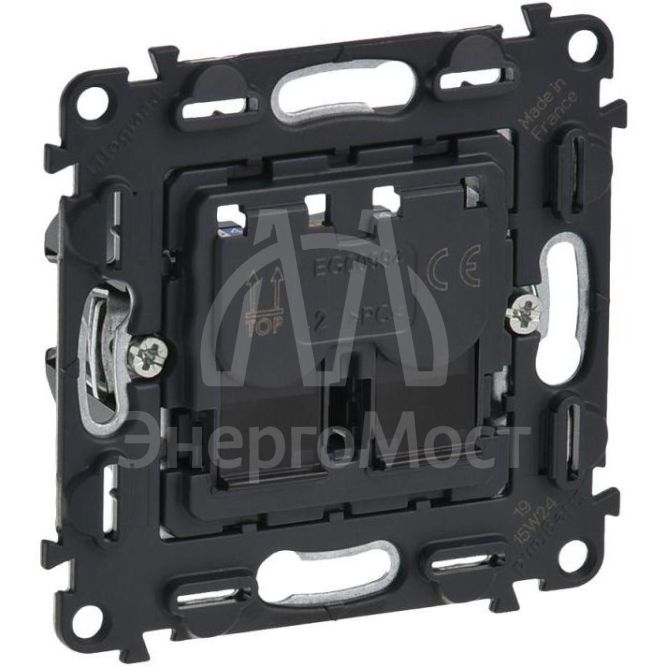 Механизм розетки комп. 2-м Valena In&amp;#039;matic RJ45 CAT.5E UTP Leg 753041