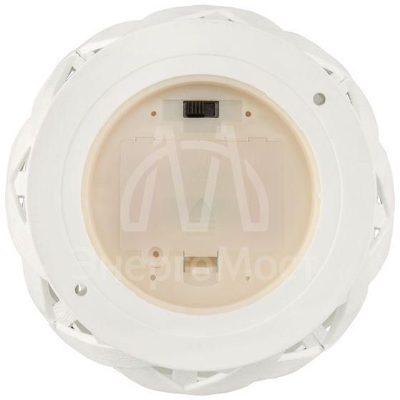 Фонарь декоративный со свечкой плетеный корпус бел. 14х14х16.5см бел. Neon-Night 513-057