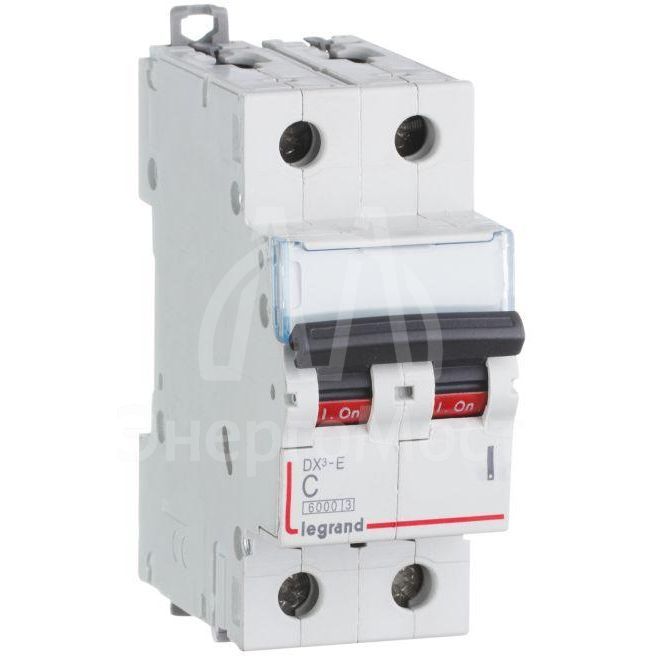 Выключатель автоматический модульный 2п C 40А 6кА DX3-E 6000 2мод. 230/400В Leg 407281