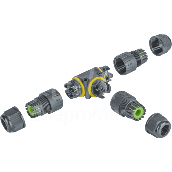 Коннектор кабельный T-образный 82 836 NTB-T02-3P-IP68 3PIN Navigator 82836