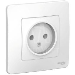 Розетка 1-м СП BLANCA 16А 250В без шторок без заземл. бел. SchE BLNRS000011