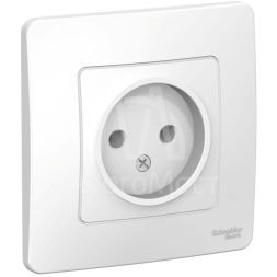 Розетка 1-м СП BLANCA 16А 250В без шторок без заземл. бел. SchE BLNRS000011