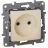 Механизм розетки 1-м СП Etika 2К 16А без заземл. винт. зажимы сл. кость Leg 672320