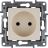 Механизм розетки 1-м СП Etika 2К 16А без заземл. винт. зажимы сл. кость Leg 672320