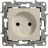 Механизм розетки 1-м СП Etika 2К 16А без заземл. винт. зажимы сл. кость Leg 672320