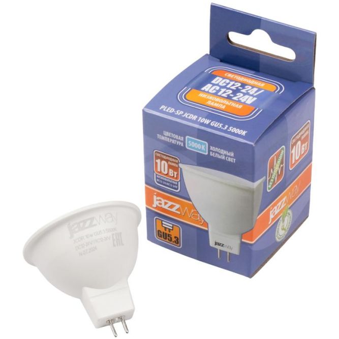 Лампа светодиодная низковольтная PLED-SP JCDR 10Вт 5000К GU5.3 12-24В JazzWay 5049727