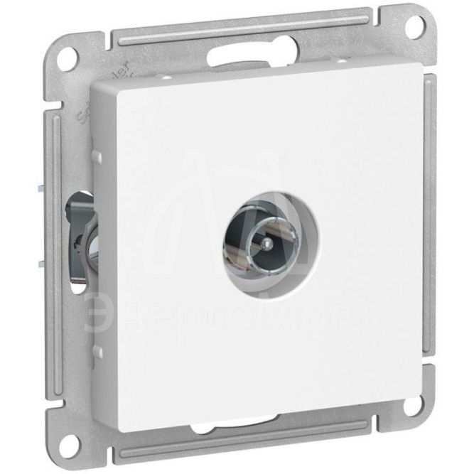 Механизм розетки TV проходной AtlasDesign 4DB бел. SchE ATN000192