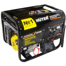 Портативный бензогенератор 5 кВт HUTER DY6500LXW (с функцией сварки)