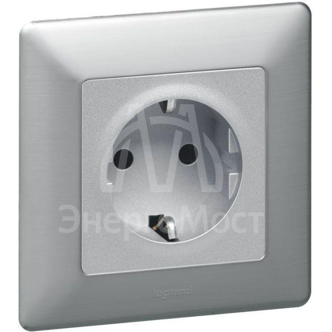 Механизм розетки 1-м СП Valena In&amp;#039;matic 16А IP20 250В 2К защ. шторки безвинт. зажимы Leg 753016
