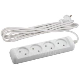 Удлинитель UX(6)-4-3m 4х3м без зазeмл. ПВС 2х0.75 ЭРА Б0028352