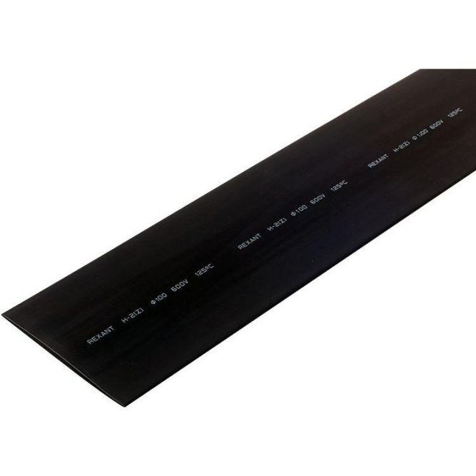 Трубка термоусадочная 100.0/50.0 1м черн. Rexant 25-0100