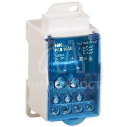 Блок распределительный на DIN-рейку РБД-500А IEK RBD-500