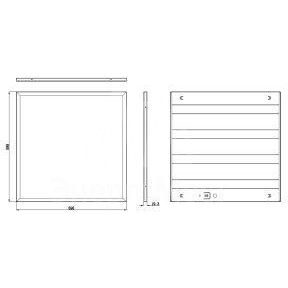 Светильник светодиодный SPO-6-24-6K-P 24Вт 6500К IP40 3000лм 125лм/Вт 595х595х19 призма Эра Б0061285