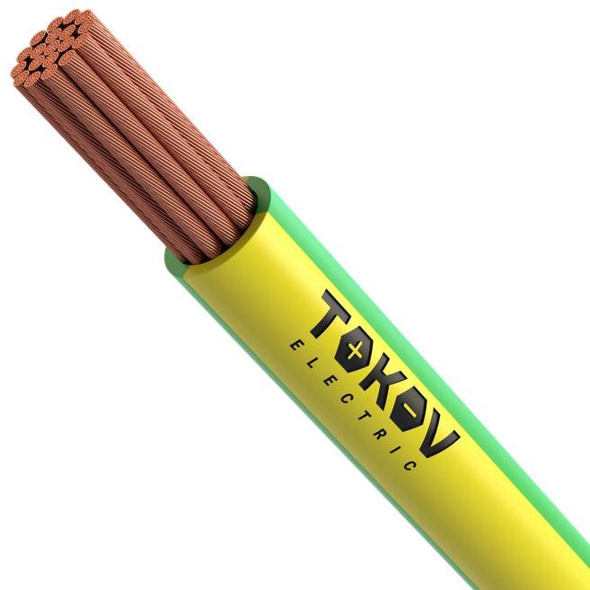 Провод TOKOV ELECTRIC ПуГВнг(А)-LS 1х4 (бухта) Ж/З 450/750В (м) 000011517