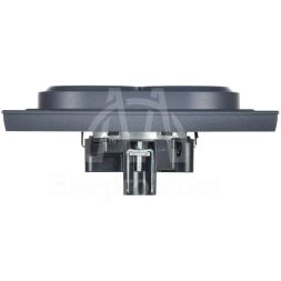 Розетка 2-м СП BRITE РС12-3-БрМ 16А в сборе с заземл. без защ. шторок маренго IEK BR-R21-16-K35-F