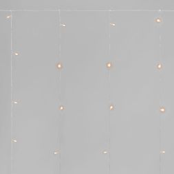Гирлянда светодиодная занавес 1.5х1.5м 64 LED теплый бел. прозр. ПВХ IP20 свечение с динамикой 220В не соединяется с контроллером Neon-Night 235-406