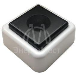 Кнопка звонка (выключатель для бытовых электрических звонков) Тритон ВЗ1-01 черн.