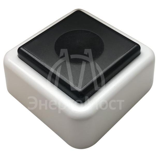 Кнопка звонка (выключатель для бытовых электрических звонков) Тритон ВЗ1-01 черн.