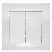 Выключатель 2-кл. СП Бриллиант 10А IP20 бел. UNIVersal 7947403