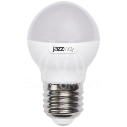 Лампа светодиодная PLED-SP G45 9Вт шар 5000К холод. бел. E27 820лм 230В JazzWay 2859662A