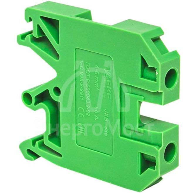 Колодка клеммная JXB-4/35 (35а) зел. EKF plc-jxb-4/35gn