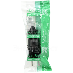 Вилка MultiSet 2К+З 16А/250В IP44 прямая каучуковая черн. SE MST4001BK